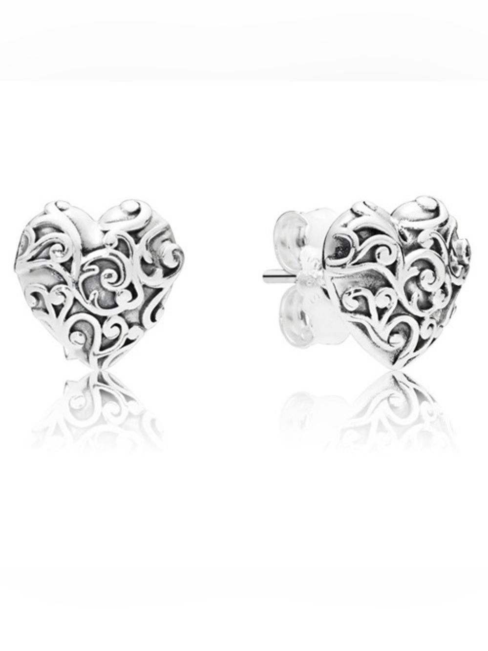 Pandora Regal Hearts Stud Earrings